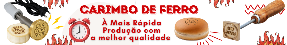Carimbo de Metal Personalizado | Elétrico, Ferro, Pão e Gelo  