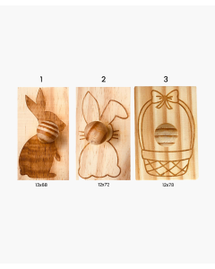 CARIMBO de Pascoa coelhos e cesta