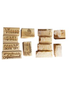 Carimbo Produto Artesanal Natural e Vegano para Sabonetes