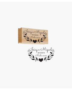 Carimbo Personalizado Arabesco Casamento
