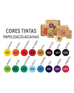 tinta carimbo colorida